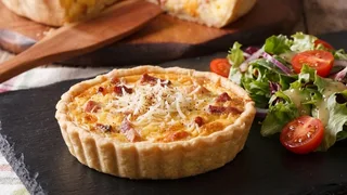 Authentic Quiche Lorraine with Smoked Bacon