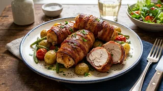Bacon-Wrapped Chicken Rolls