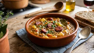 Traditional Spanish Lentils with Chorizo