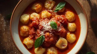 Homemade Gnocchi with Tomato Sauce