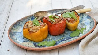 Baked Stuffed Peppers with Meat