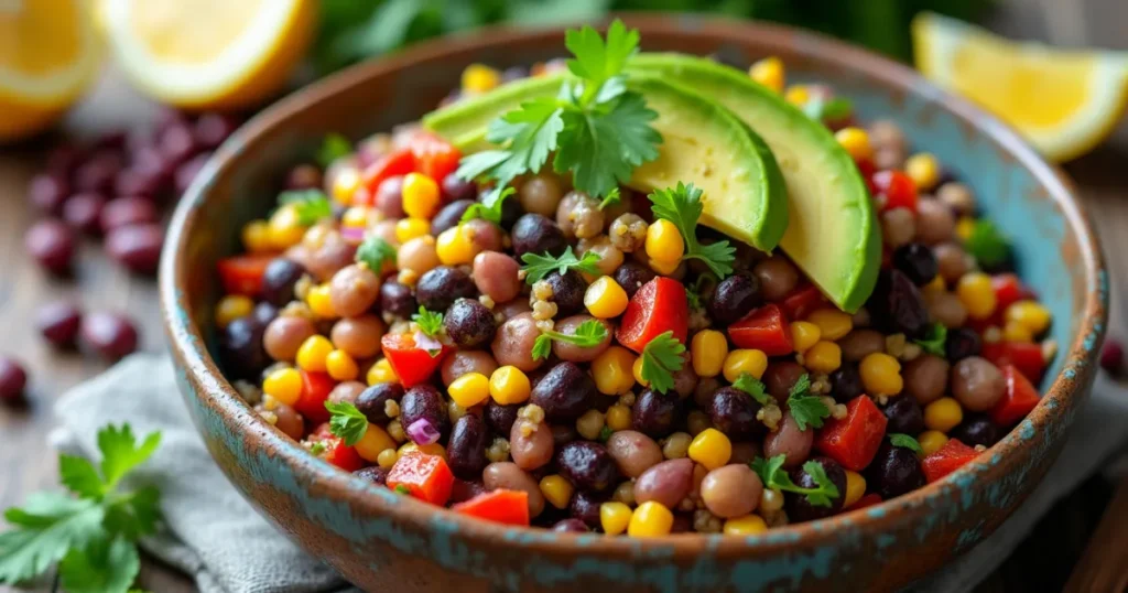 Dense bean salad recipe