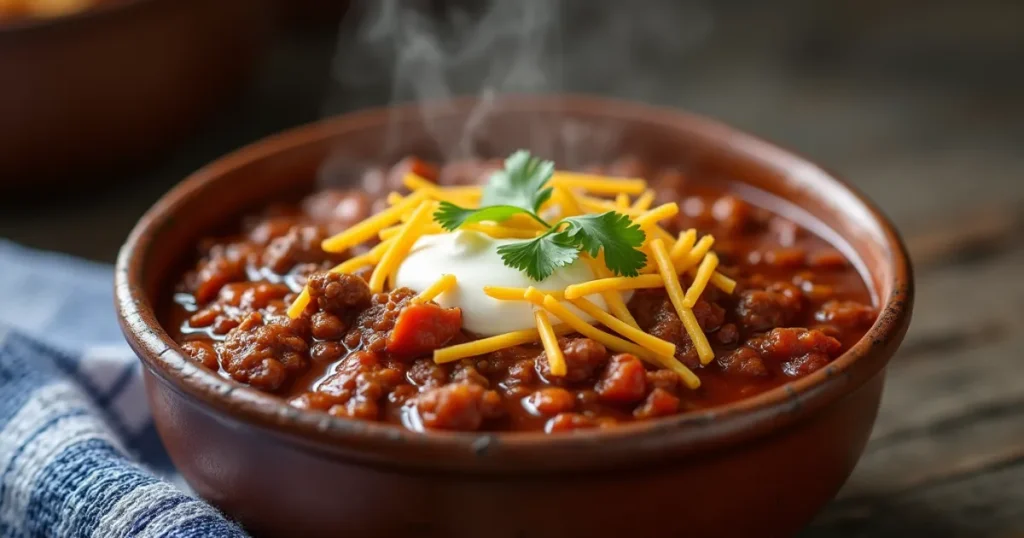 chili recipe with enchilada sauce and ground beef